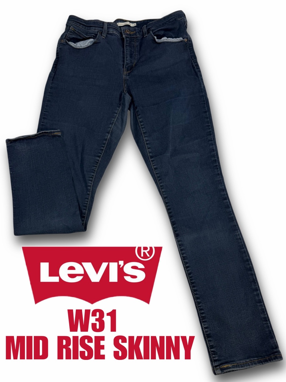 Levi's Women's Mid Rise Skinny Jeans - Dark Indigo